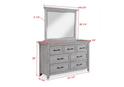 Beckett Rustic Gray Footboard Bench Panel Bedroom Set - DMV FurnitureBedroom Set