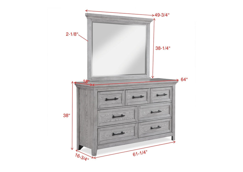 Beckett Rustic Gray Footboard Bench Panel Bedroom Set - DMV FurnitureBedroom Set