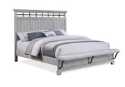Beckett Rustic Gray Footboard Bench Panel Bedroom Set - DMV FurnitureBedroom Set