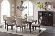 Begonia Grayish Brown Extendable Dining Set - DMV FurnitureDining Room Set