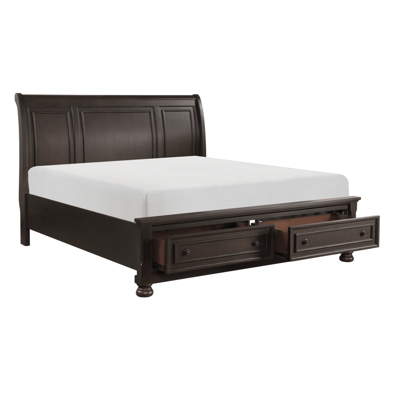Begonia Grayish Brown Sleigh Storage Platform Bedroom Set - DMV FurnitureBedroom Set