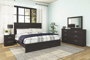 Belachime Black King Panel Bed - DMV FurnitureKing Bed