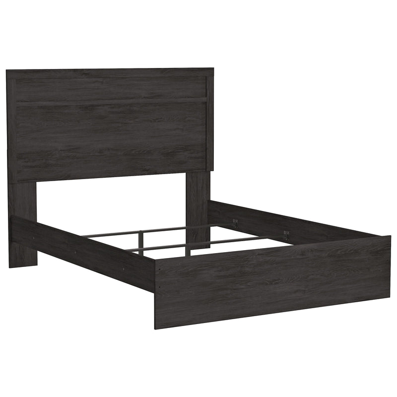 Belachime Black Queen Panel Bed - DMV FurnitureQueen Bed