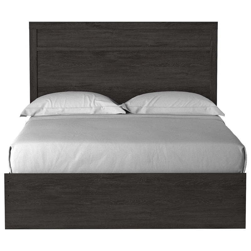Belachime Black Queen Panel Bed - DMV FurnitureQueen Bed