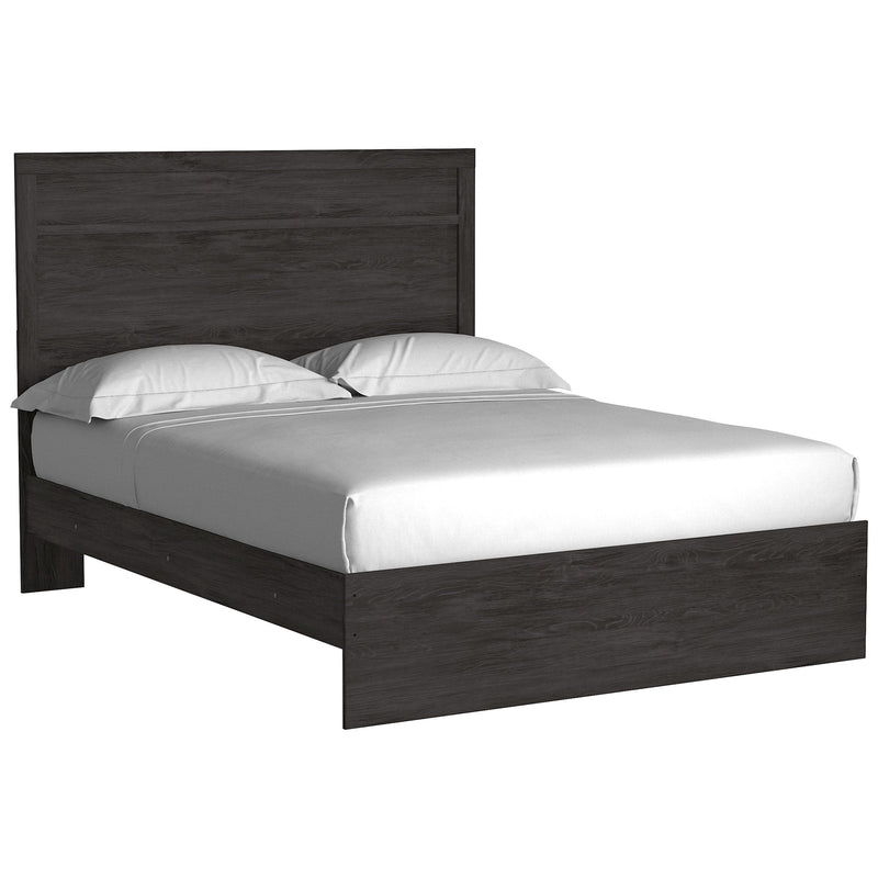 Belachime Black Queen Panel Bed - DMV FurnitureQueen Bed