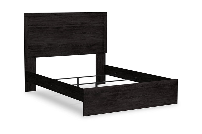 Belachime Charcoal Queen Panel Bed - DMV FurnitureQueen Bed