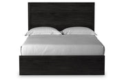 Belachime Charcoal Queen Panel Bed - DMV FurnitureQueen Bed