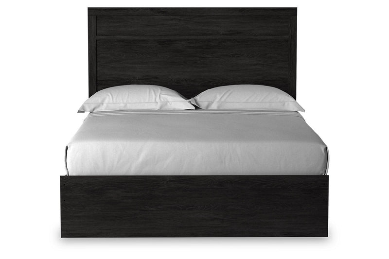 Belachime Charcoal Queen Panel Bed - DMV FurnitureQueen Bed