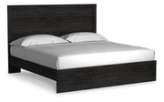 Belachime King Panel Bed with Dresser and 2 Nightstands in Charcoal from Ashley - DMV Furniture
