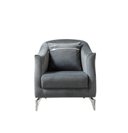 Belinda Gray Velvet Chair [ETA: 1/15] - BELINDAGRAY-CHAIR