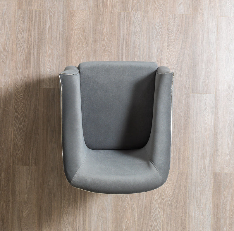 Belinda Gray Velvet Chair [ETA: 1/15] - BELINDAGRAY-CHAIR
