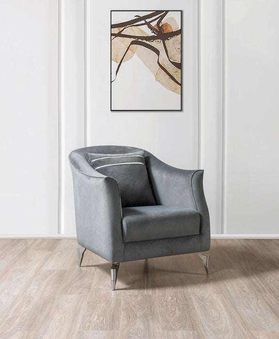 Belinda Gray Velvet Sofa & Loveseat