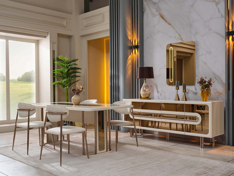 Bella Dining Table - 200-SAN-BEL-DT-6