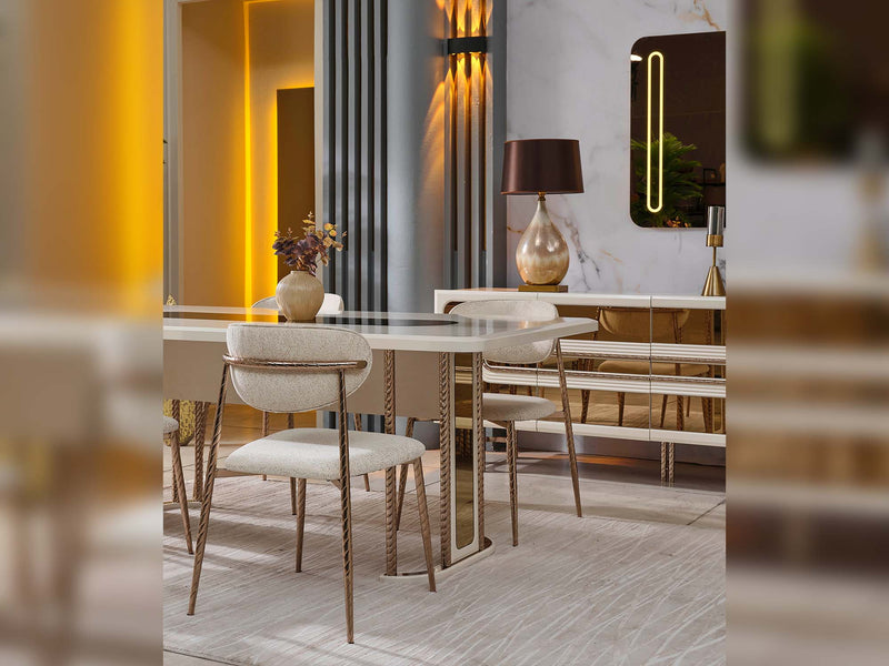Bella Dining Table - 200-SAN-BEL-DT-6