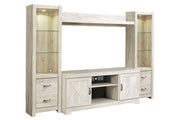 Bellaby Whitewash 4 - Piece Entertainment Center - DMV FurnitureEntertainment Center