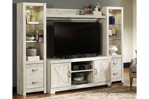 Bellaby Whitewash 4 - Piece Entertainment Center - DMV FurnitureEntertainment Center