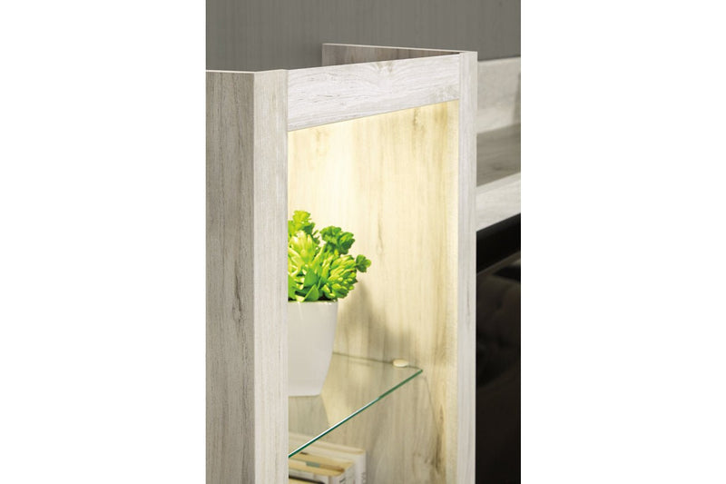 Bellaby Whitewash 4 - Piece Entertainment Center with Electric Fireplace - DMV FurnitureEntertainment Center