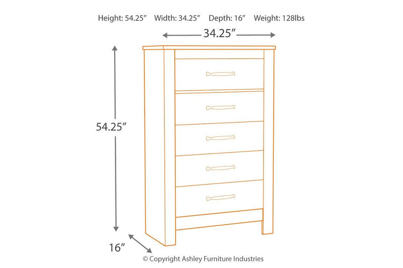 Bellaby Whitewash Chest of Drawers - DMV FurnitureChest