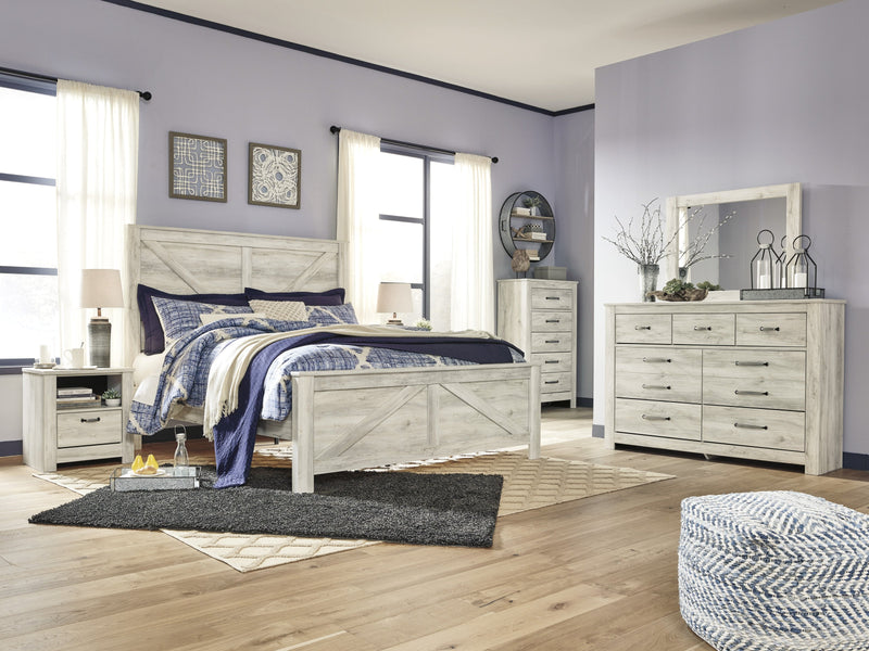 Bellaby Whitewash Crossbuck Panel Bedroom Set - DMV FurnitureBedroom Set