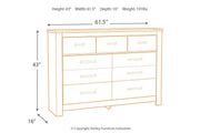Bellaby Whitewash Dresser - DMV FurnitureDresser