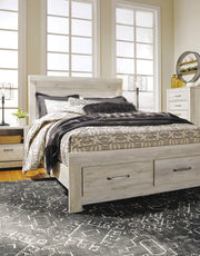 Bellaby Whitewash Footboard Storage Platform Bedroom Set - DMV FurnitureBedroom Set