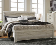 Bellaby Whitewash King Panel Bed, Dresser, Mirror, Chest and 2 Nightstands - B331B17