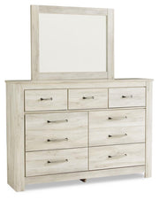 Bellaby Whitewash King Panel Bed, Dresser, Mirror, Chest and 2 Nightstands - B331B17