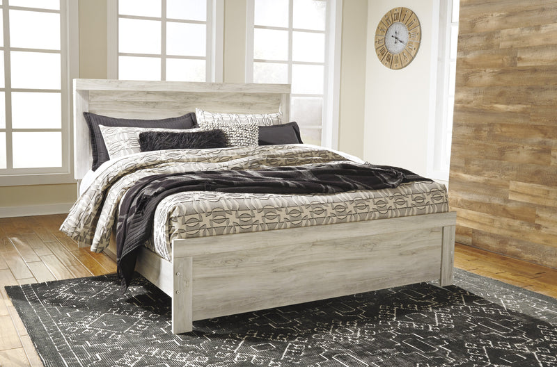 Bellaby Whitewash King Panel Bed - DMV FurnitureKing Bed