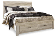 Bellaby Whitewash King Storage Bed, Dresser, Mirror, Chest and 2 Nightstands - B331B20