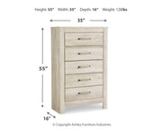 Bellaby Whitewash King Storage Bed, Dresser, Mirror, Chest and 2 Nightstands - B331B20
