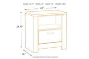 Bellaby Whitewash Nightstand - DMV FurnitureNightstand