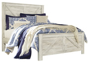 Bellaby Whitewash Queen Crossbuck Panel Bed - DMV FurnitureQueen Bed