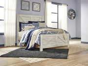 Bellaby Whitewash Queen Crossbuck Panel Bed - DMV FurnitureQueen Bed