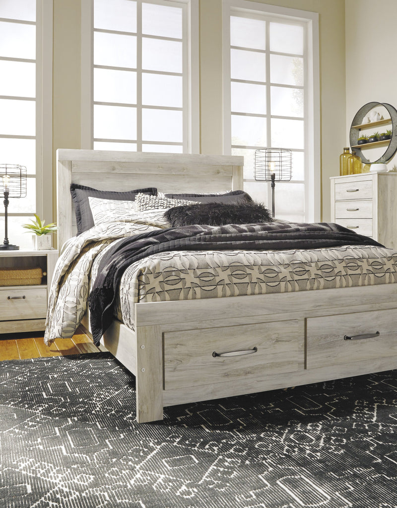 Bellaby Whitewash Storage Platform Bedroom Set - DMV FurnitureBedroom Set