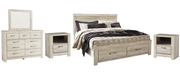 Bellaby Whitewash Storage Platform Bedroom Set - DMV FurnitureBedroom Set
