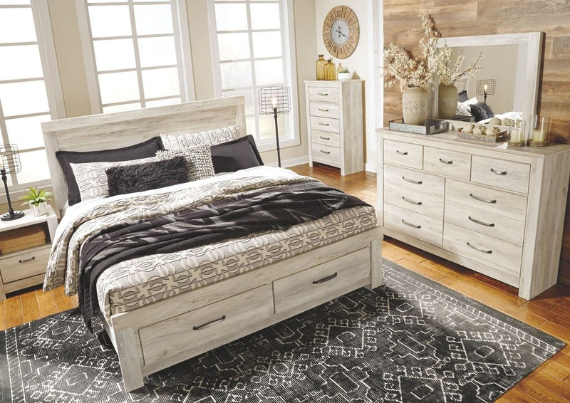 Bellaby Whitewash Storage Platform Bedroom Set - DMV FurnitureBedroom Set