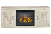 Bellaby Whitewash TV Stand with Electric Fireplace - DMV FurnitureTV Stand