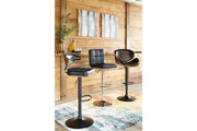 Bellatier Black/Chrome Finish Adjustable Height Bar Stool (Set of 2) - DMV FurnitureBarstool