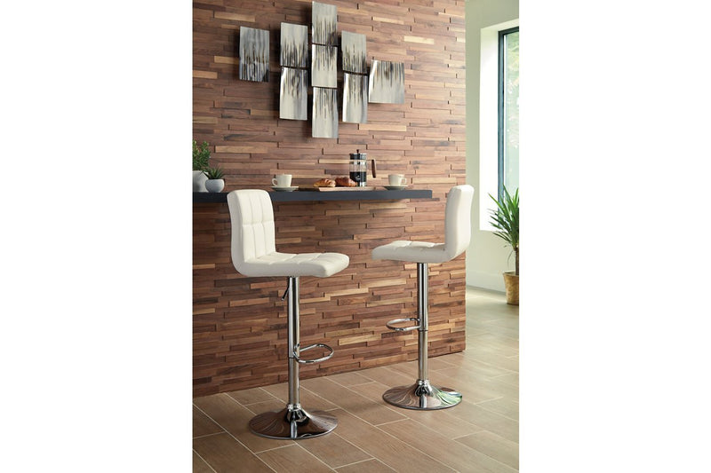 Bellatier Bone Adjustable Height Bar Stool (Set of 2) - DMV FurnitureBarstool