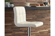 Bellatier Bone Adjustable Height Bar Stool (Set of 2) - DMV FurnitureBarstool