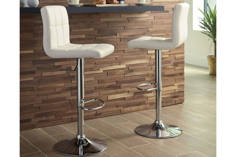 Bellatier Bone Adjustable Height Bar Stool (Set of 2) - DMV FurnitureBarstool