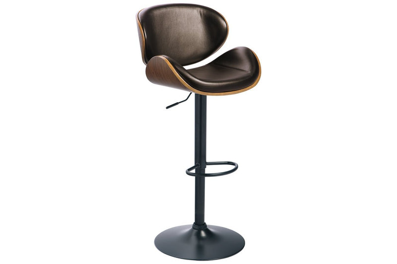 Bellatier Brown Adjustable Height Bar Stool - DMV FurnitureBarstool