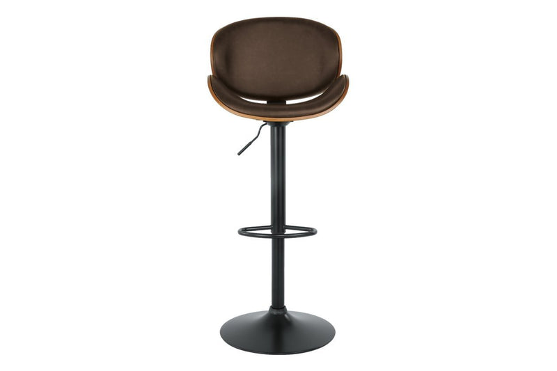 Bellatier Brown Adjustable Height Bar Stool - DMV FurnitureBarstool
