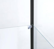 Bellatrix 3-shelf Clear Glass Curio Cabinet Mango - 950172MGO