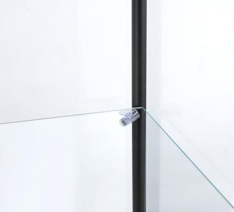 Bellatrix 3-shelf Clear Glass Curio Cabinet Mango - 950172MGO