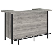 Bellemore Freestanding Home Bar Wine Cabinet Grey Driftwood - 182105