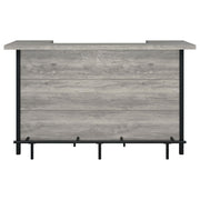Bellemore Freestanding Home Bar Wine Cabinet Grey Driftwood - 182105