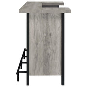 Bellemore Freestanding Home Bar Wine Cabinet Grey Driftwood - 182105