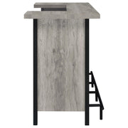 Bellemore Freestanding Home Bar Wine Cabinet Grey Driftwood - 182105