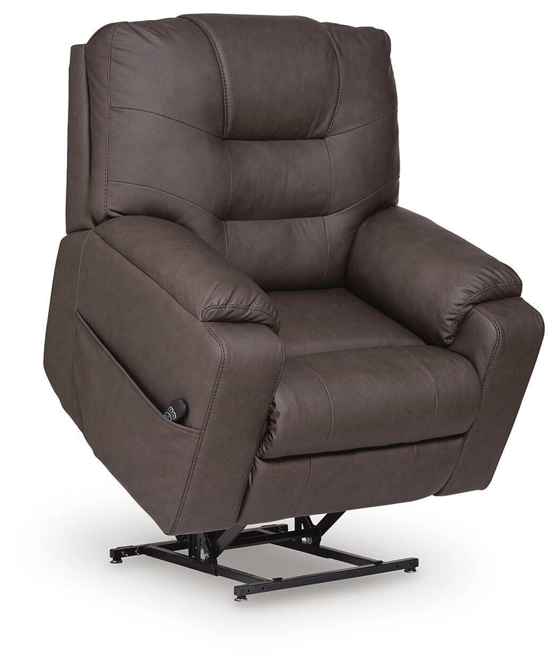 Belmone Pike Gunmetal Power Lift Recliner - PC2280512